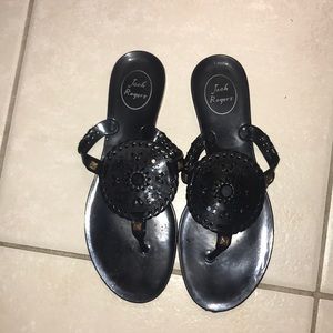 Black jelly jack rogers